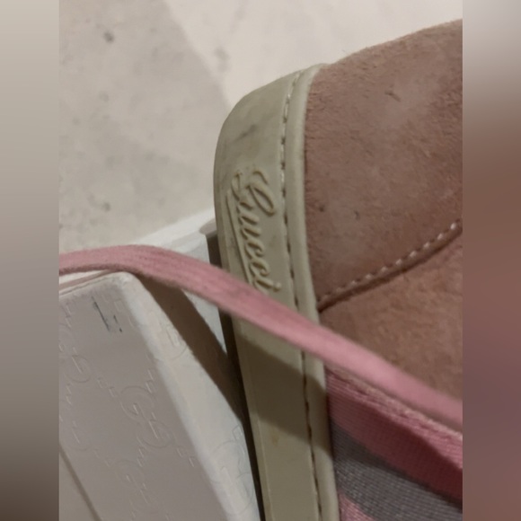 Gucci Girls Sneakers – Pink Suede - Picture 2 of 5